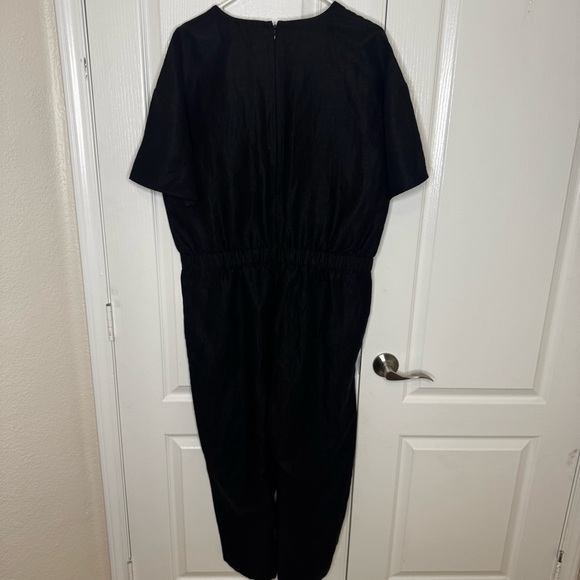 Eileen Fisher Tencel Organic Linen Slub Jumpsuit - Picture 6 of 8